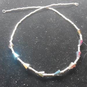 Ladies sterling silver necklace and bracelet